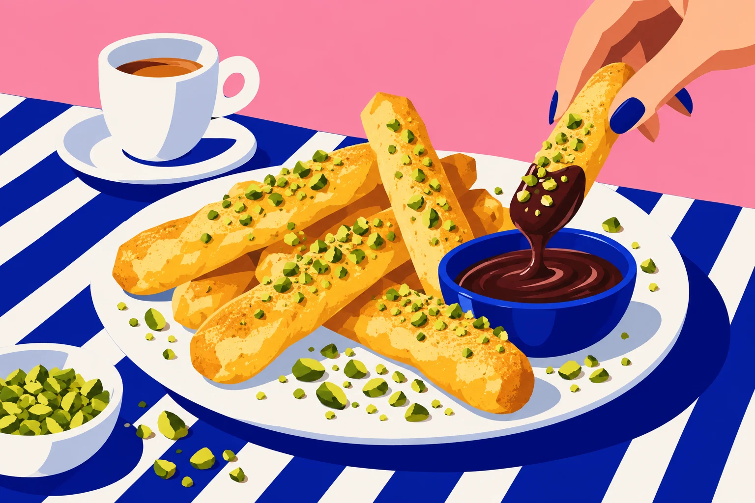 Illustration gourmande de Napoli Sticks