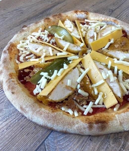 Carte des pizzas des distributeurs de Napoli Factory Moissac 6 CHICKEN