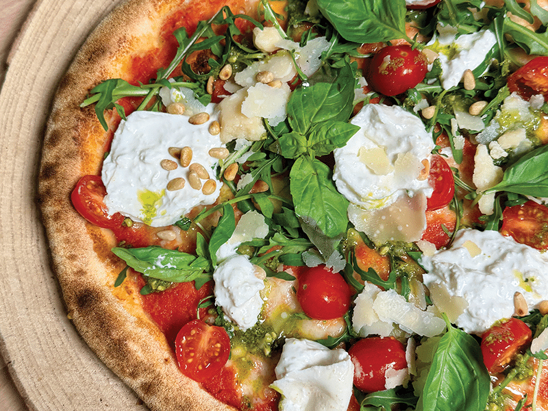 Pizzas à Emporter Moissac | Napoli Factory 7 Pizza Burrata Lover – pâte artisanale et burrata crémeuse