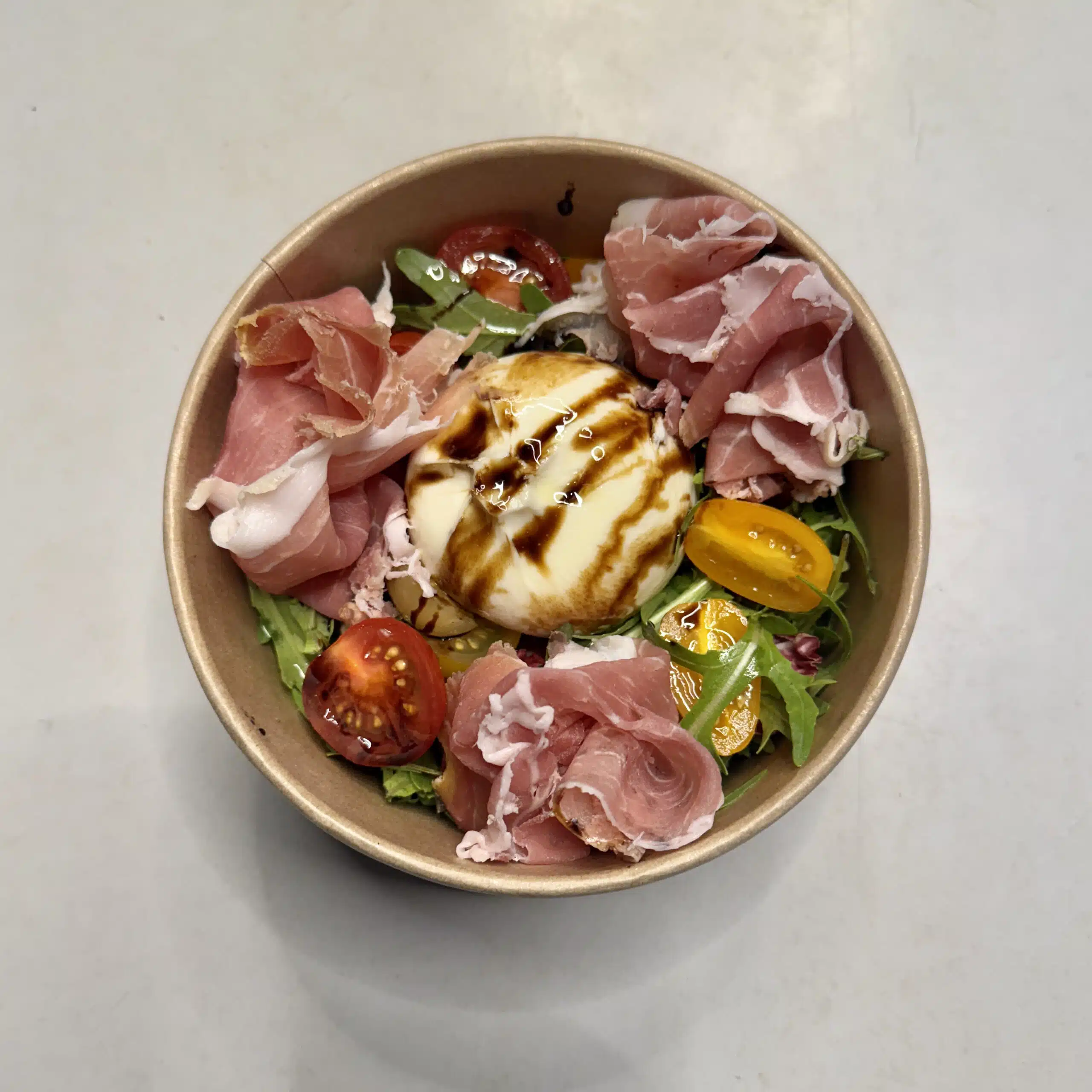 Pizza BURRATABOWL PARMA REALE Napoli Factory Moissac