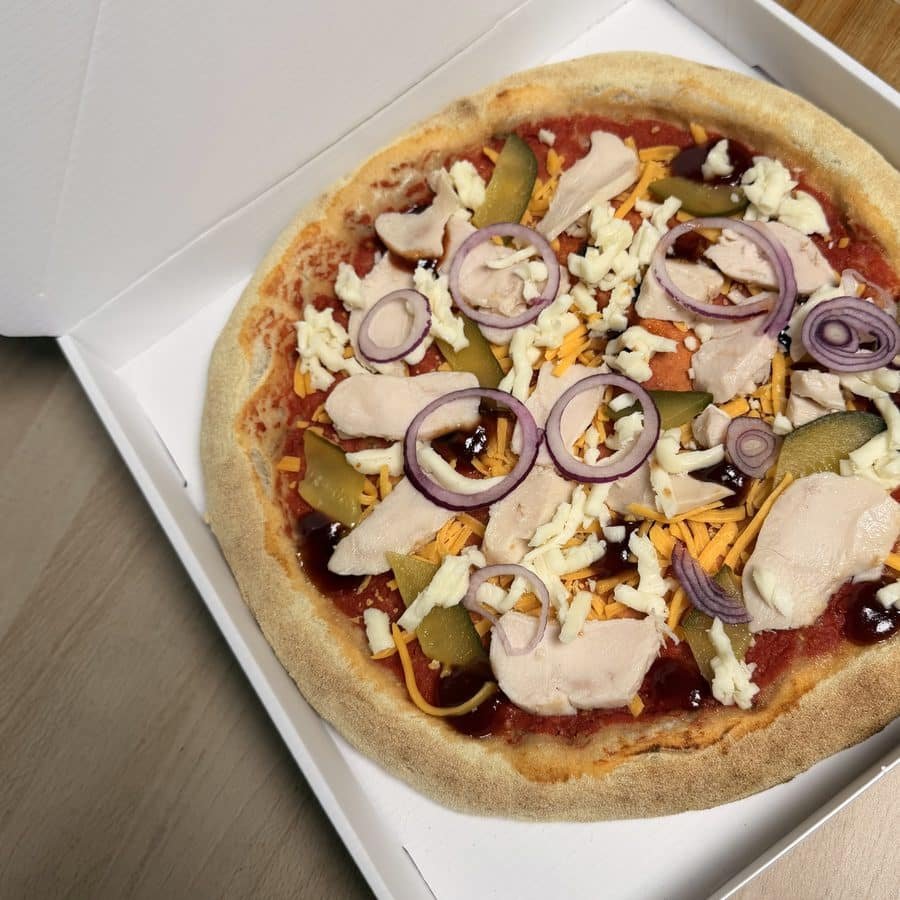 Carte des pizzas des distributeurs de Napoli Factory Moissac 3 Pizza BBQ